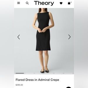 Theory Black Sleeveless Dress